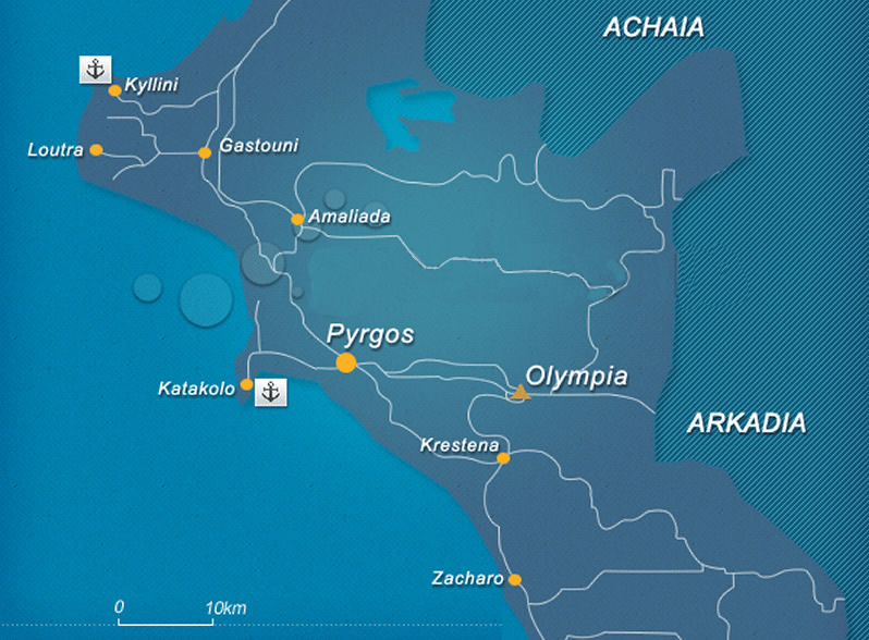 map olympia